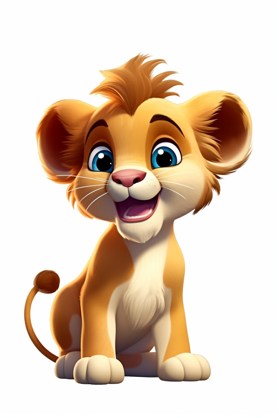 baby lion cliparts