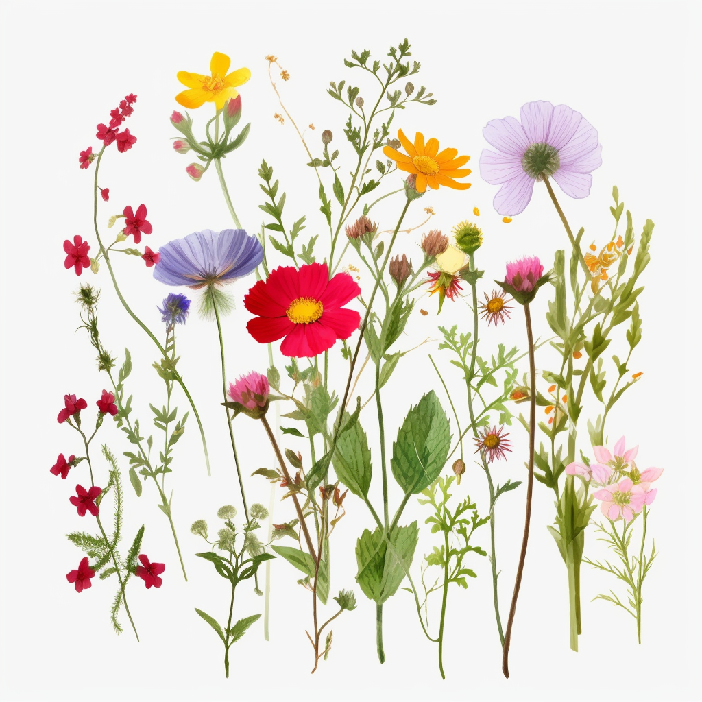 real wild flowers clip art - Clip Art Library