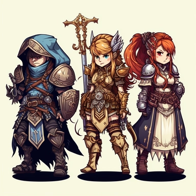 jrpg fantasy character Clipart