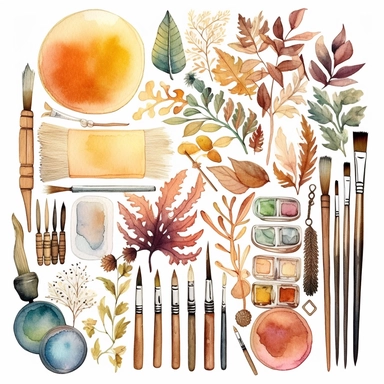 watercolour crafter, Crafting materials, neutral Watercolor string, scissors, embellishments Clipart - <@1098423716465102849> (62%) (fast) - <@1098423716465102849> (fast)