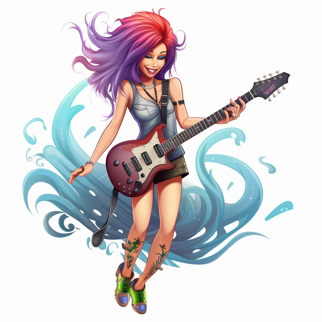 electric guitar clipart