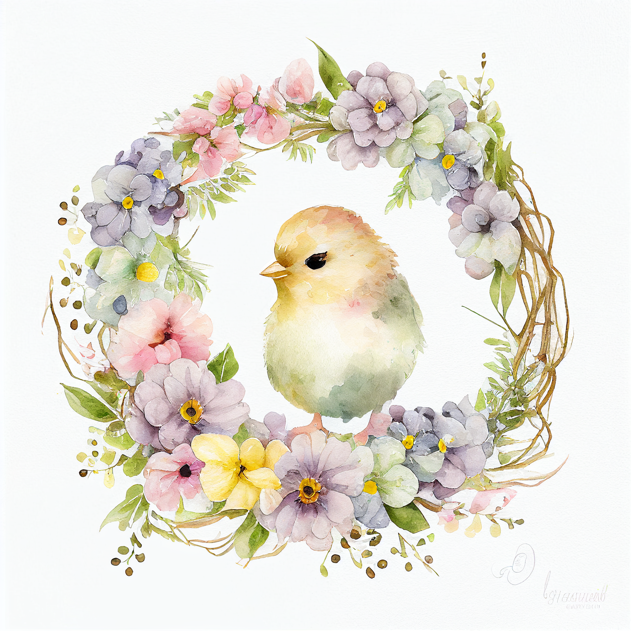 easter chick clipart