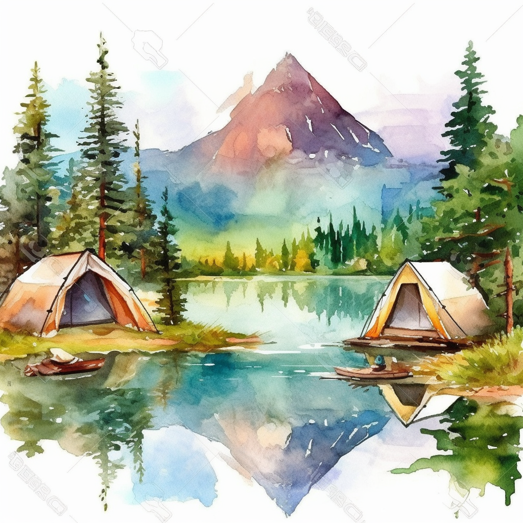 camping tent clipart