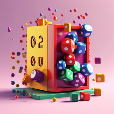 Dice, Plinko, Crash games, clipart 3d, flat