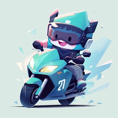 vector illustration, super cute kawaii boy drive a motorcycle racing clipart, , bright color, natural light, simple solid color background, octane rendering, popular in the art station, gorgeous, ultra-wide angle, 8K, HD, realism