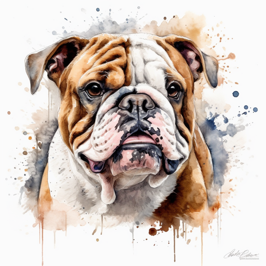 english bulldog cliparts