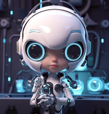 computer animators and 3d modelers from designbytes digital art, clipart, and vectors, the global leader in digital, in the style of jeremiah ketner, futuristic robots, dark white and light silver, cute cartoonish designs, prateep kochabua, realistic lighting, rtx
