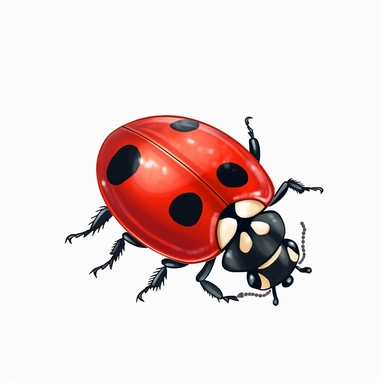 ladybug clipart,on white background with margins