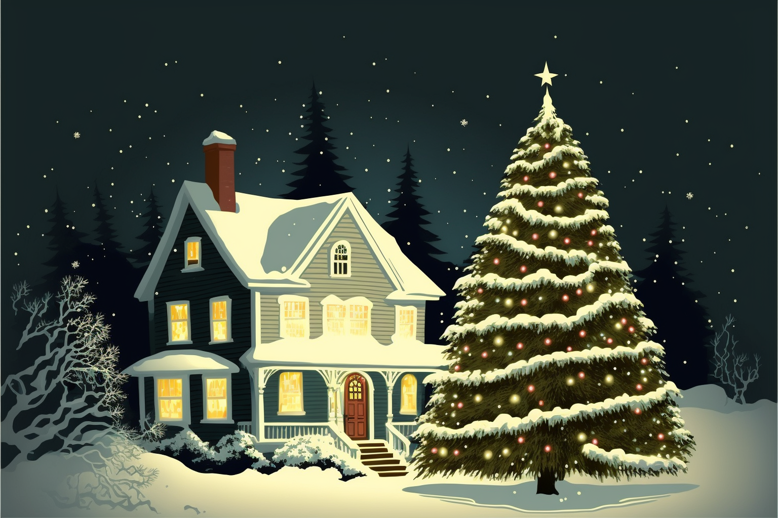 christmas garland clip art