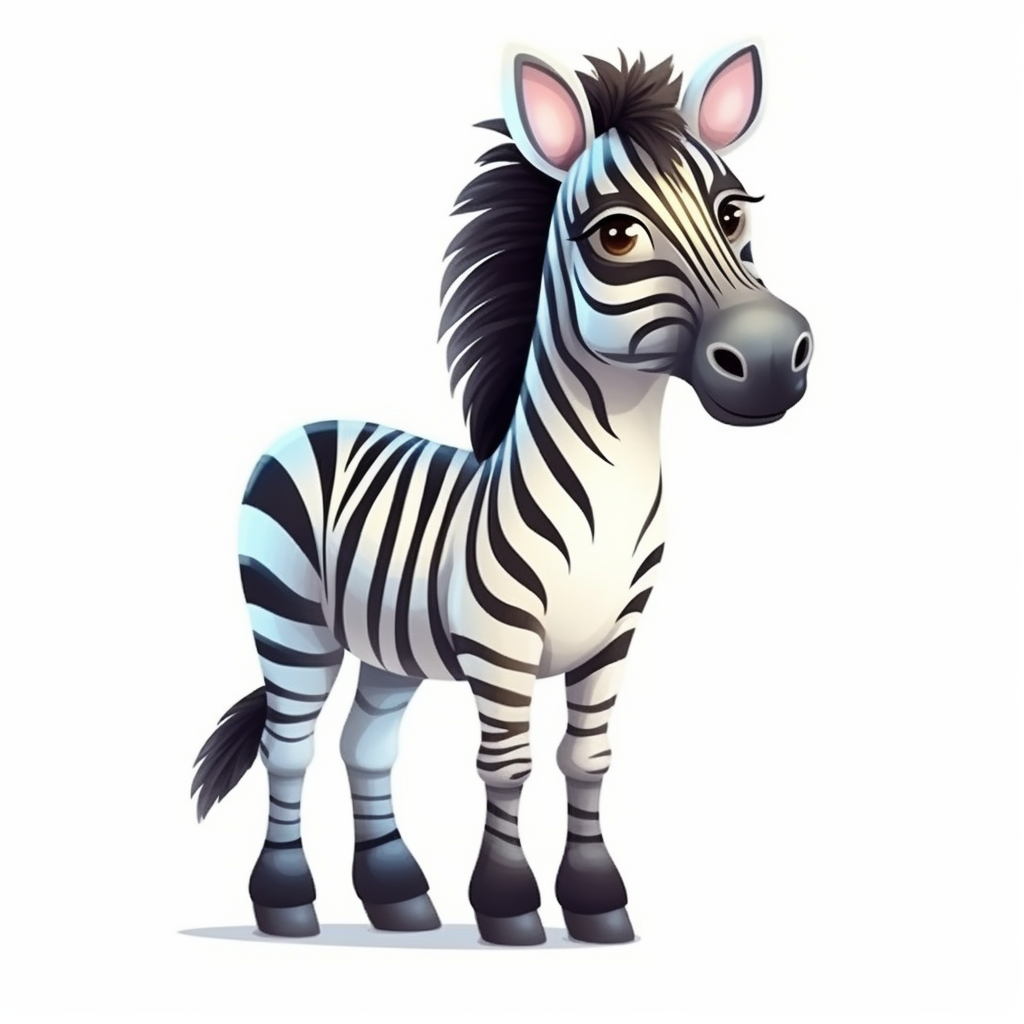 cute zebra clipart