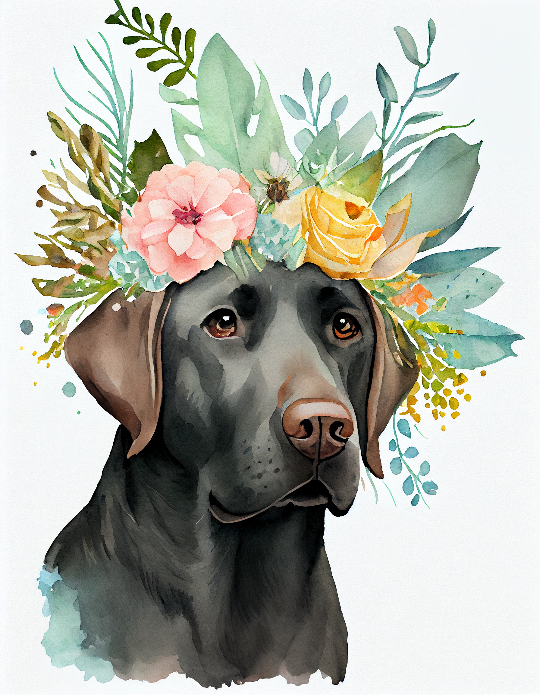 labrador head cliparts