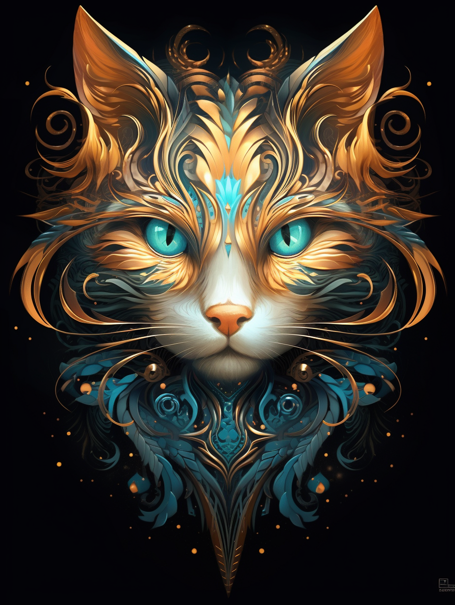 orange cat clipart