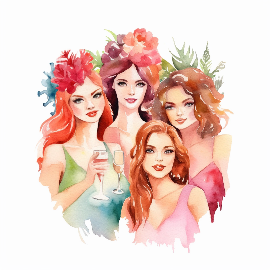 bachelorette party clipart