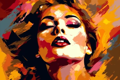 beauty care vector clipart, in the style of heavy use of palette knives, dramatic, expressive body language, commission for, elaborate, brown, high definition