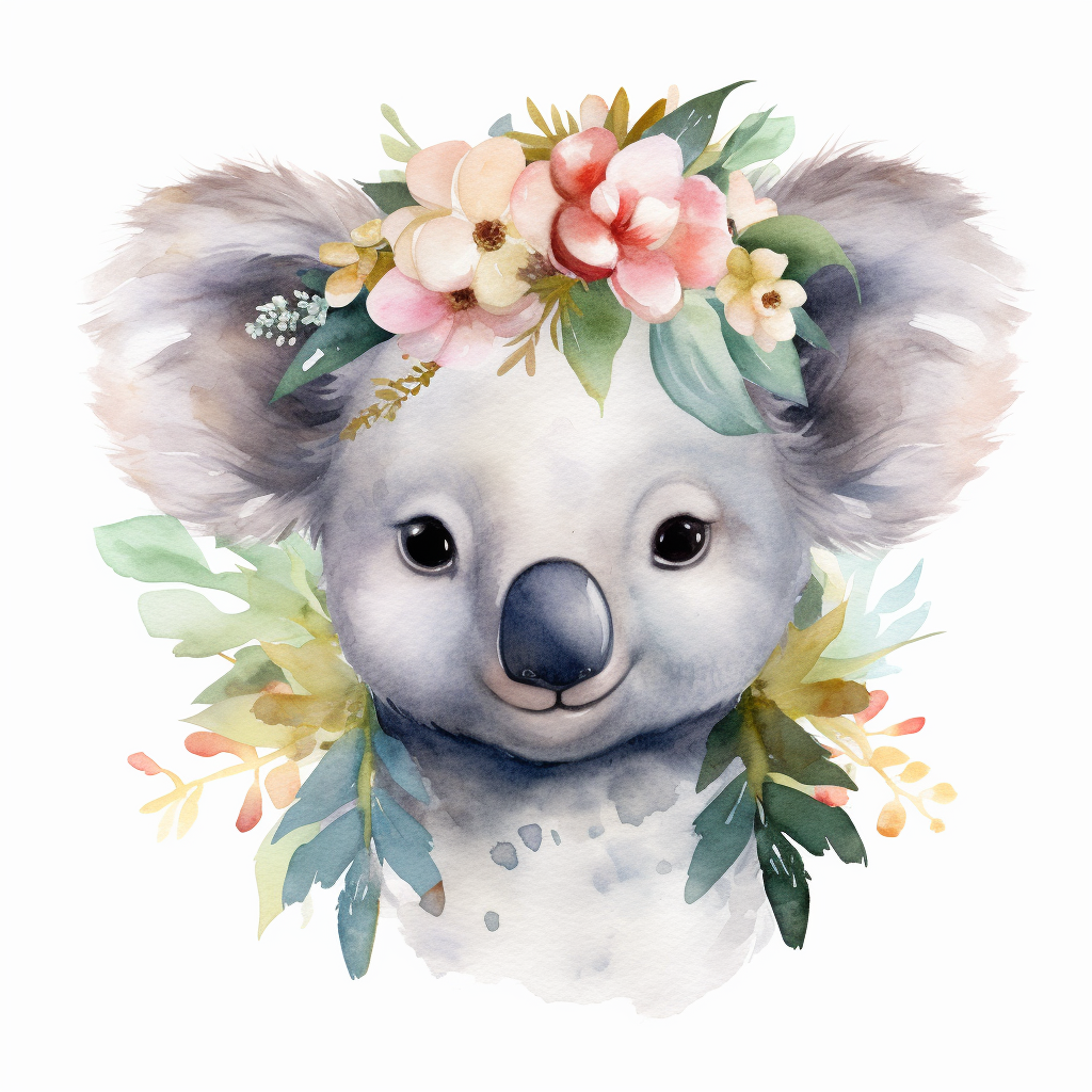 happy koala cliparts