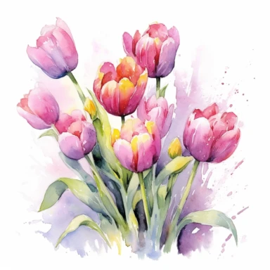 Imagine a serene garden blooming with vibrant tulips, where every petal whispers tales of love and gratitude. In this enchanting setting, create a watercolor clipart masterpiece that celebrates the beauty of motherhood. Let your brushstrokes convey the delicate strength and nurturing spirit that mothers possess.