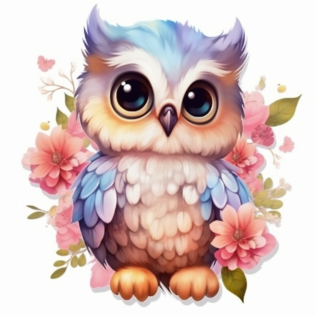 baby owl clipart