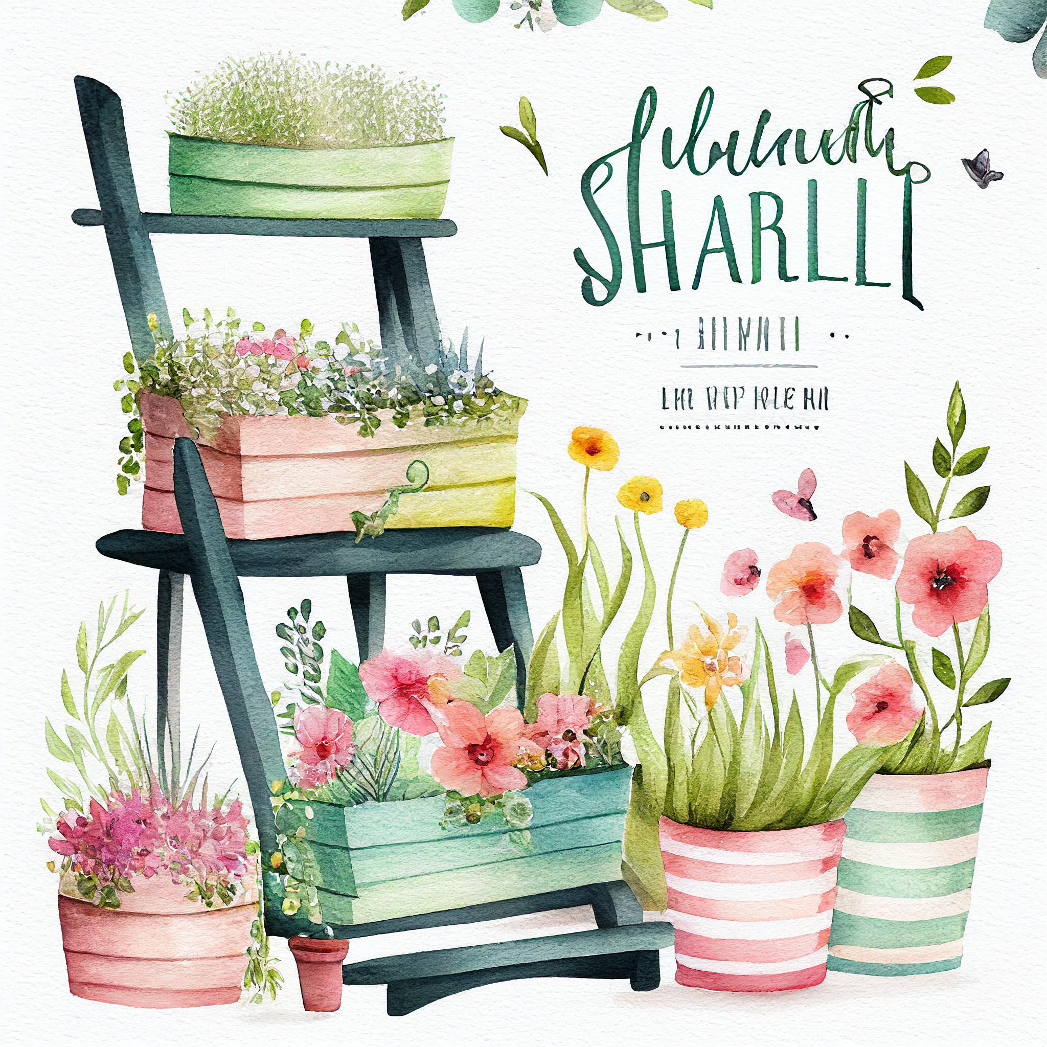 cute ladder cliparts