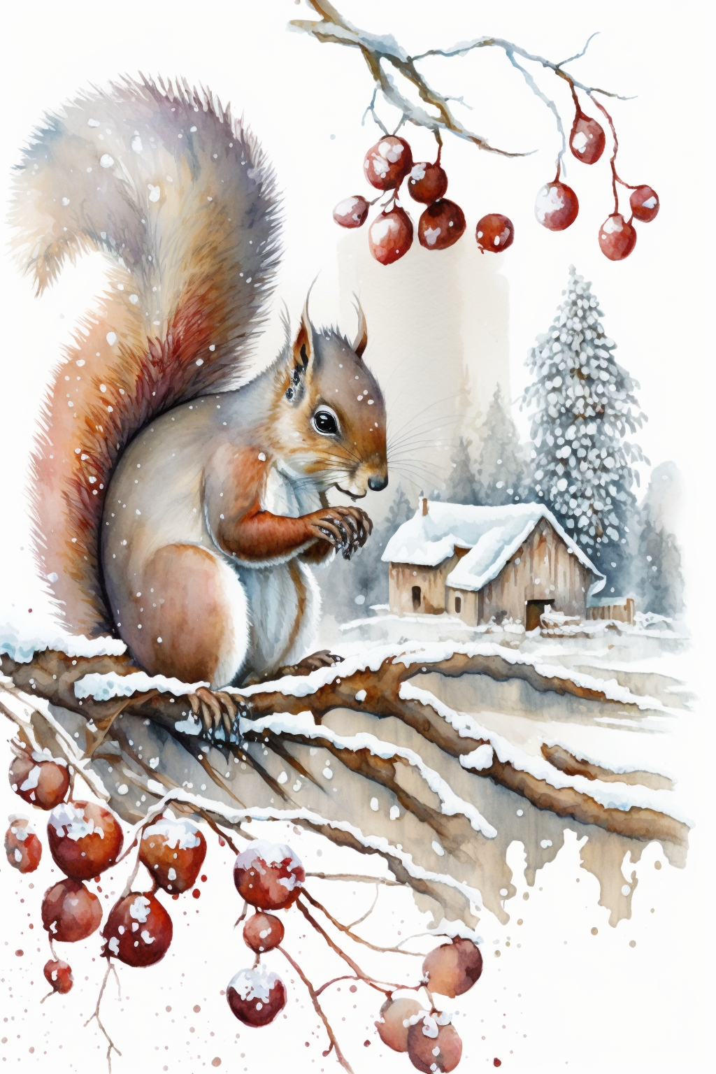 christmas village cliparts