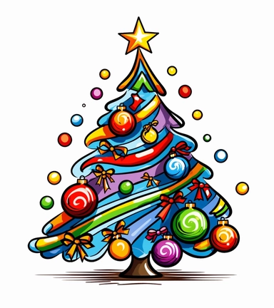 a christmas clip art free download 4 royalty free clipart, in the style of eye-catching, glorious, gond art