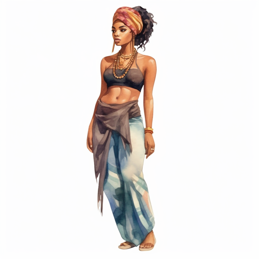 black woman cliparts
