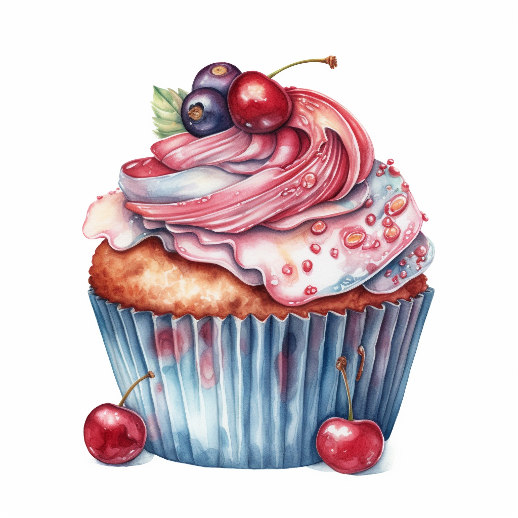 cartoon cupcake clipart