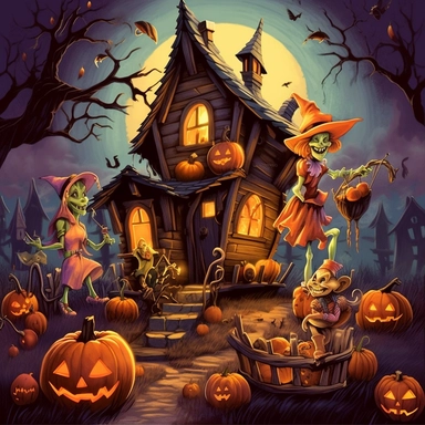 Halloween for Holiday clip art illustrator