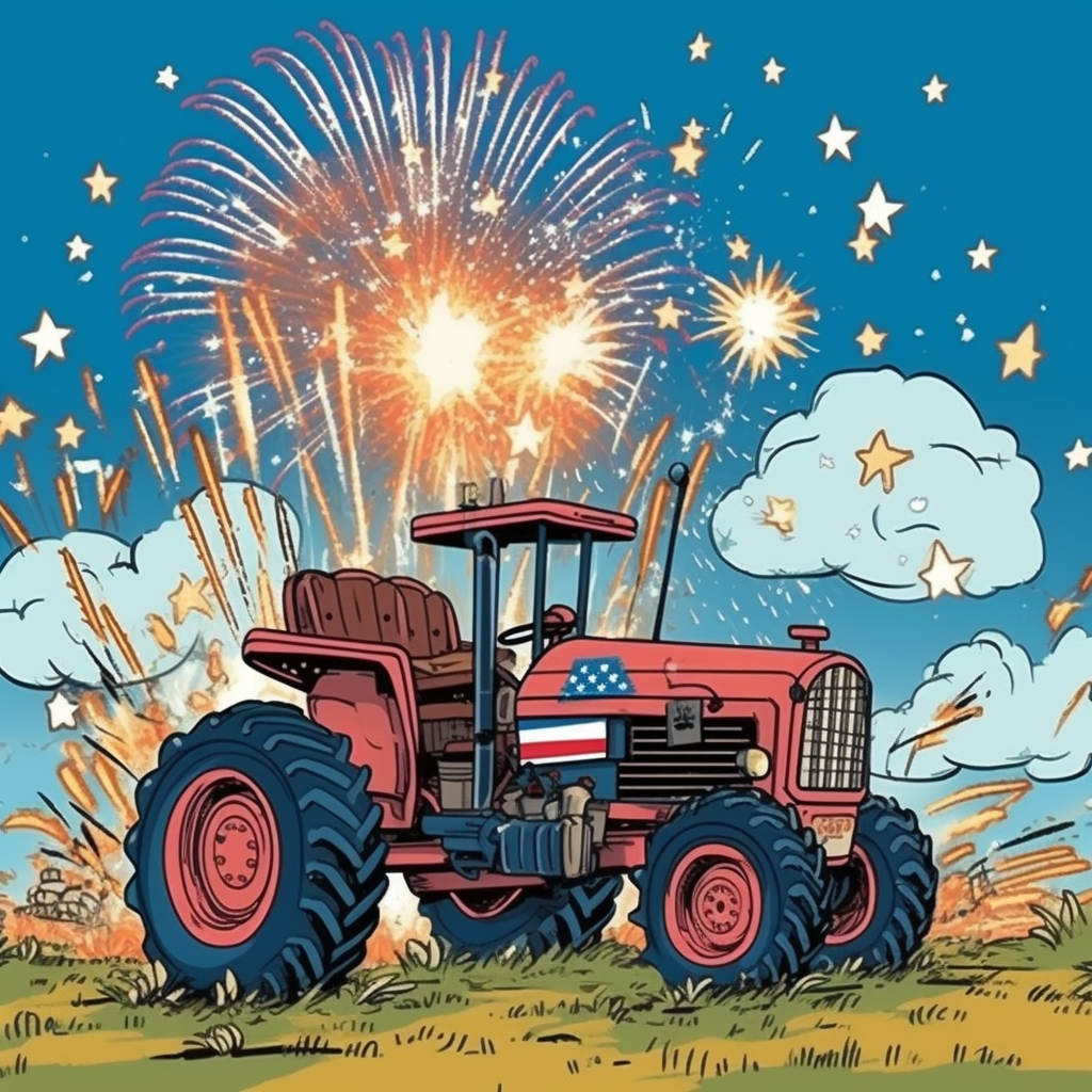animated cliparts tractor