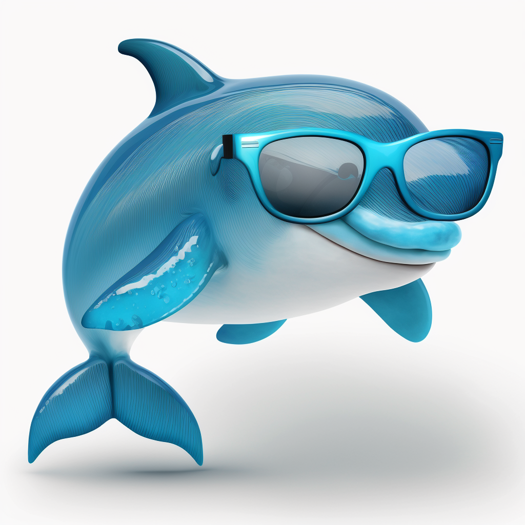 funny dolphin cliparts