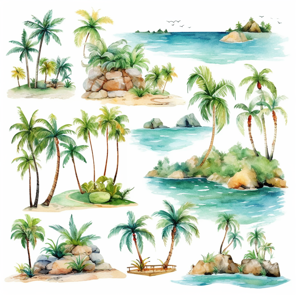 island setting cliparts