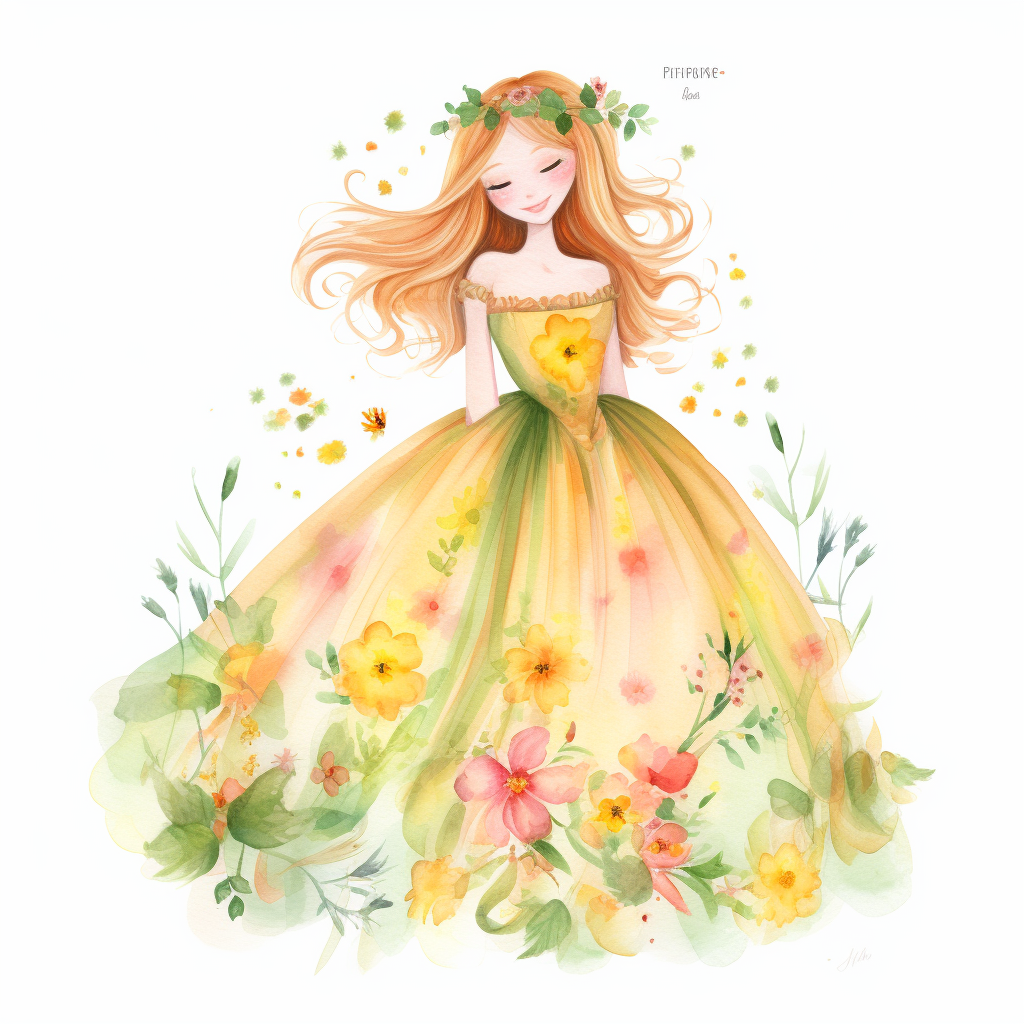 large princess cliparts