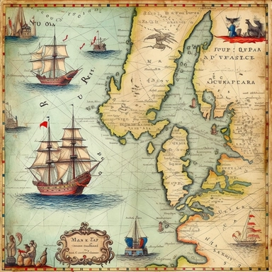 vintage maps cliparts, nautical charts, age of discovery