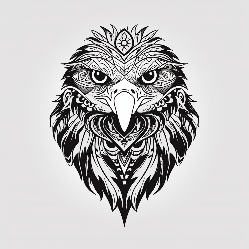 Eagle Head | Zen Doodle Art