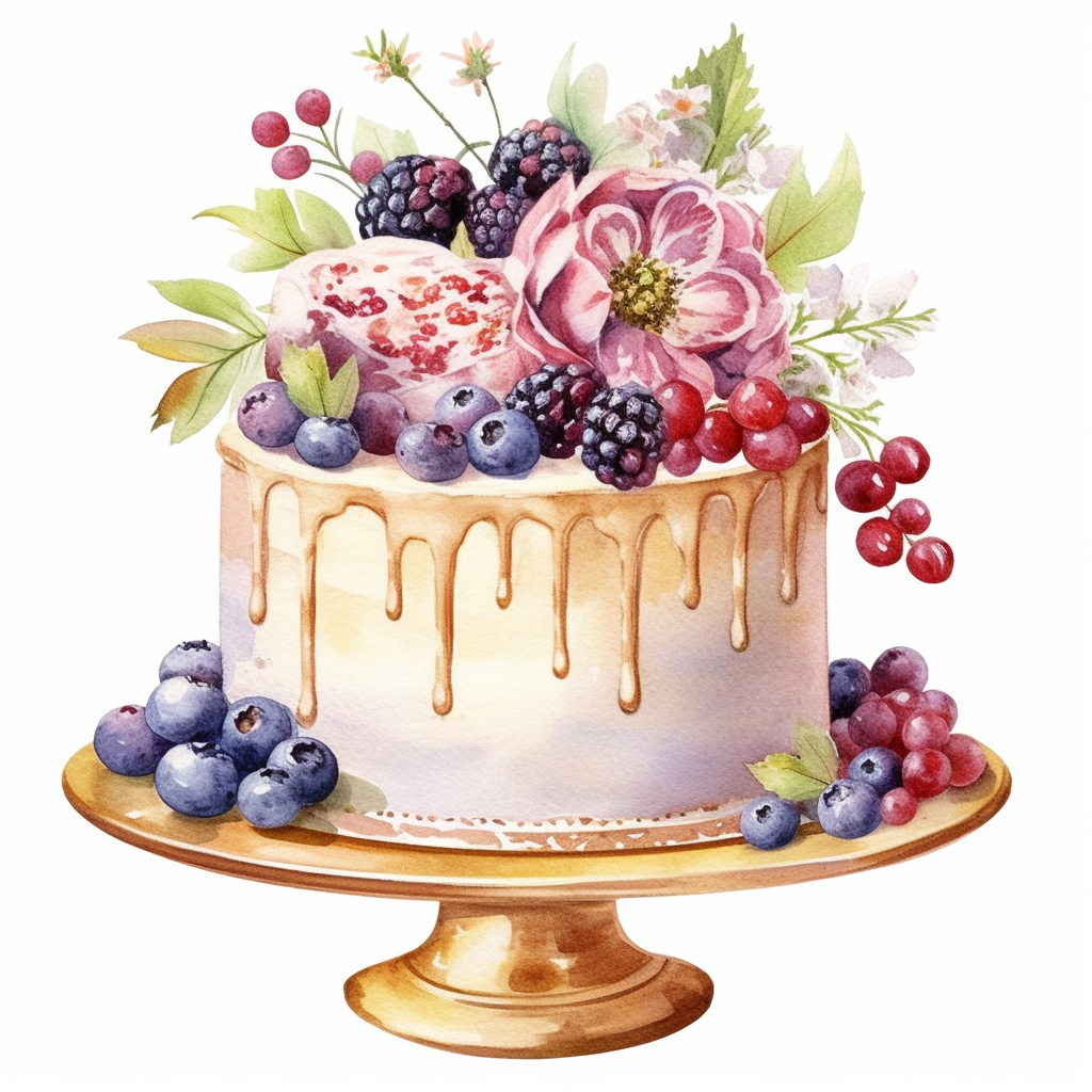 cake flowers cliparts
