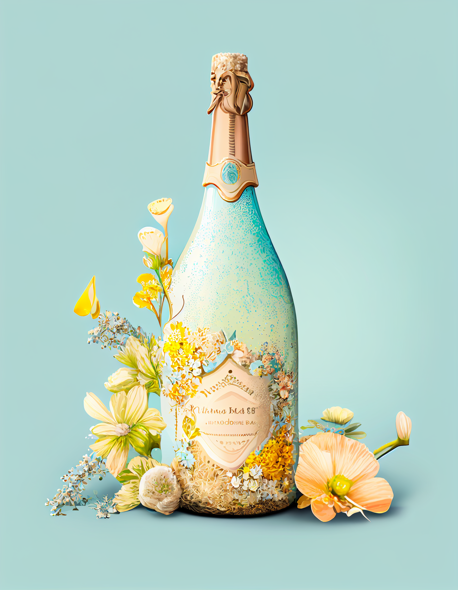 champagne bottle cliparts