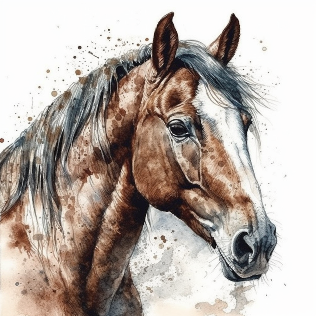 mustang horse clipart