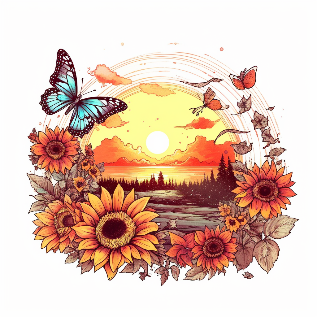 butterfly border clipart