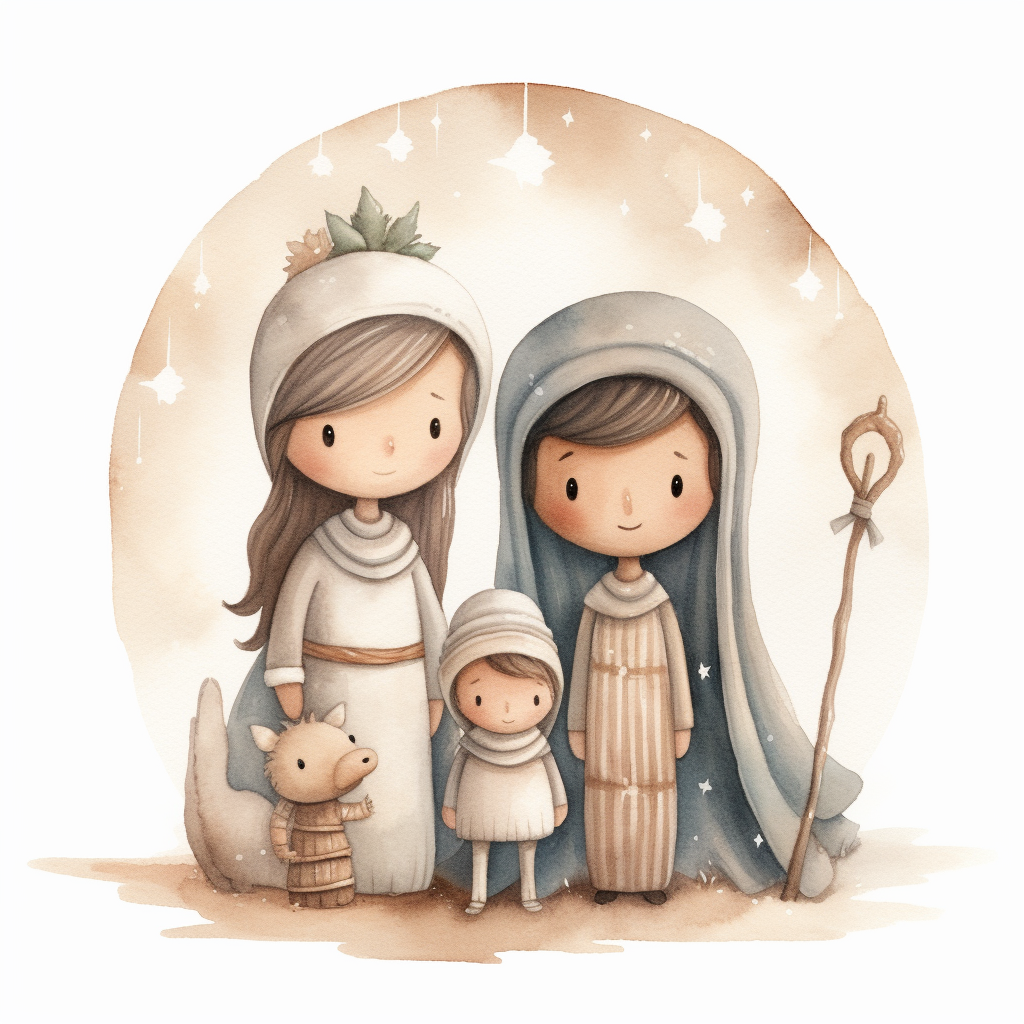 mary and joseph clipart