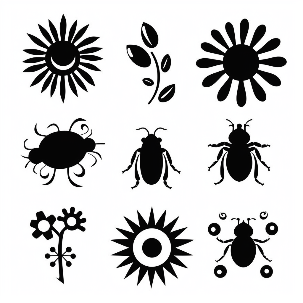 black ladybug cliparts
