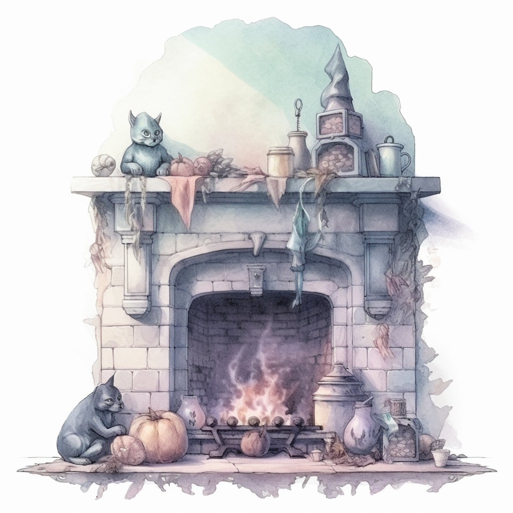 fireplace clipart