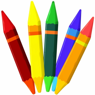 School crayons fun clipart