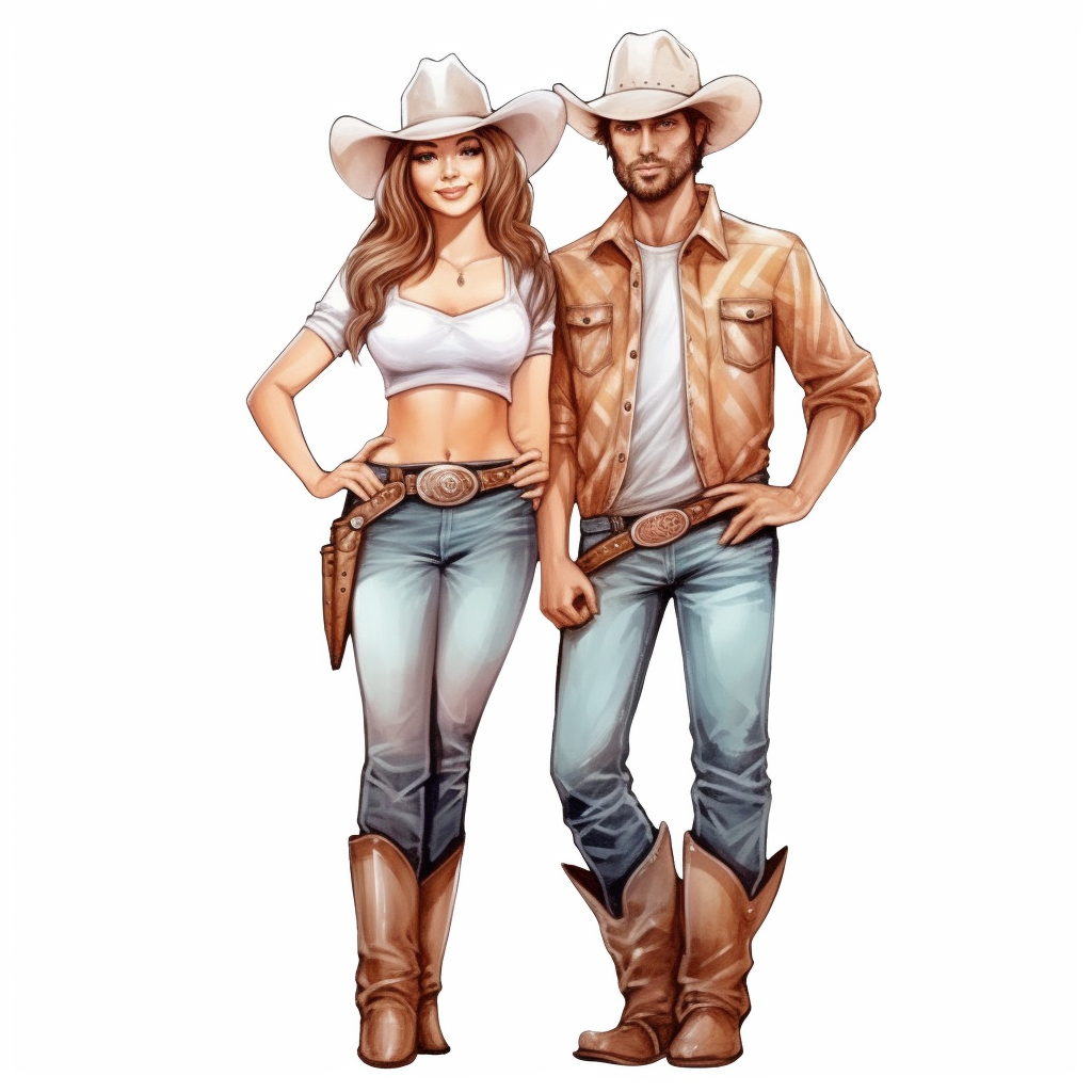 cowgirl cartoon cliparts