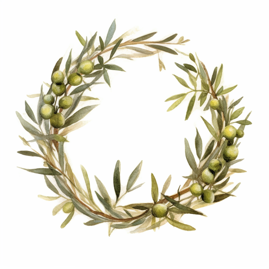 olive wreath cliparts