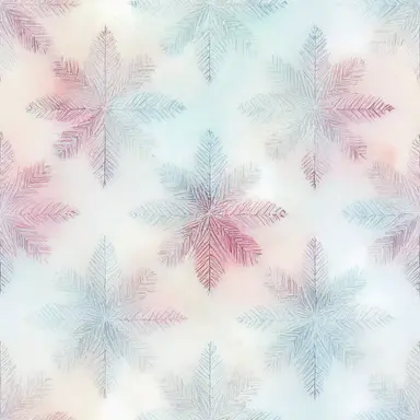 gradient snowflakes pattern simetric, white background in watercolor clipart style