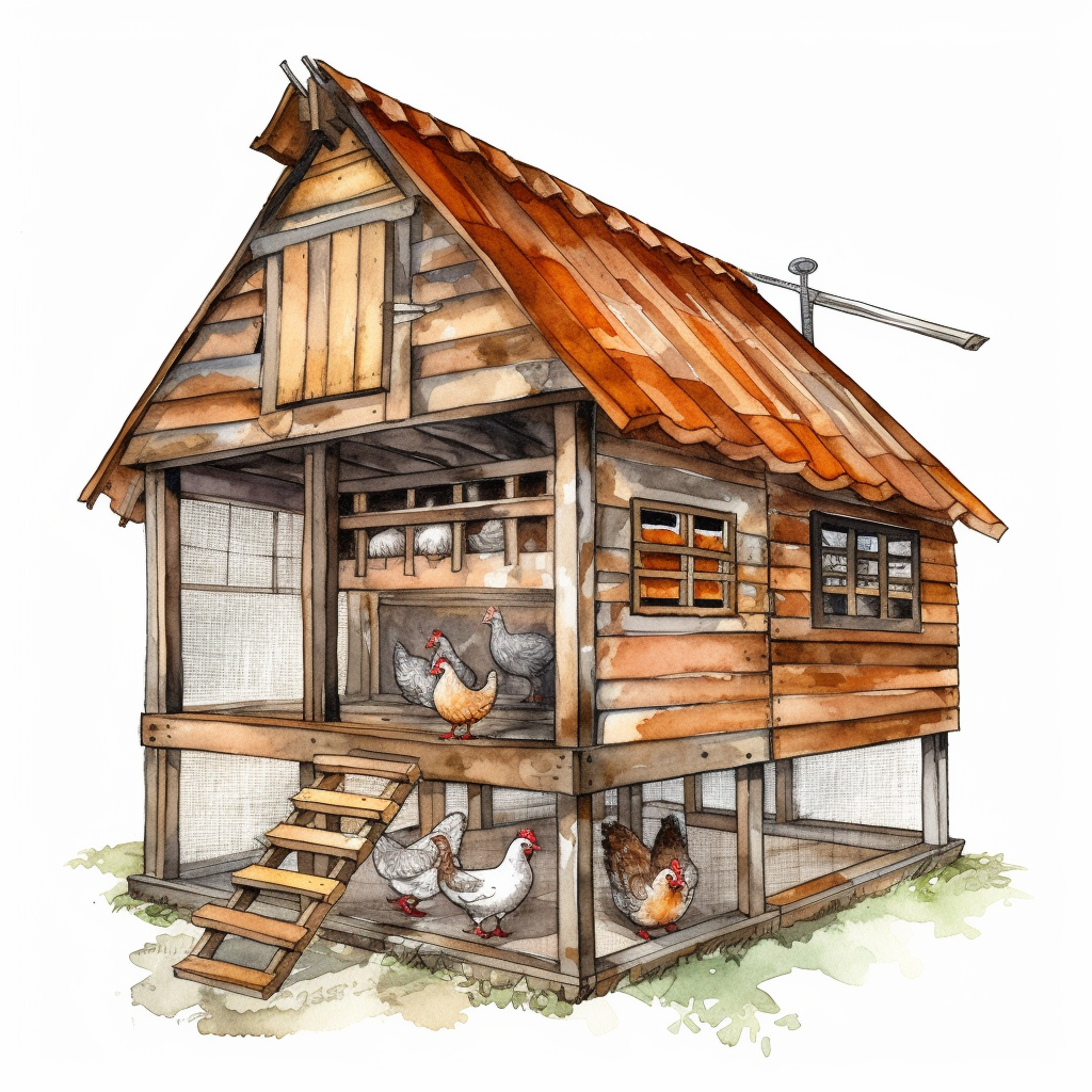 chicken clipart black and white