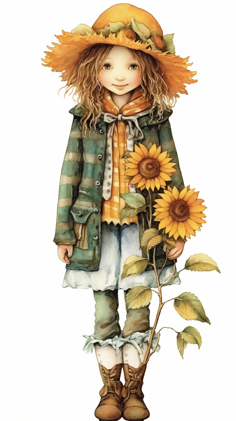 country sunflower cliparts