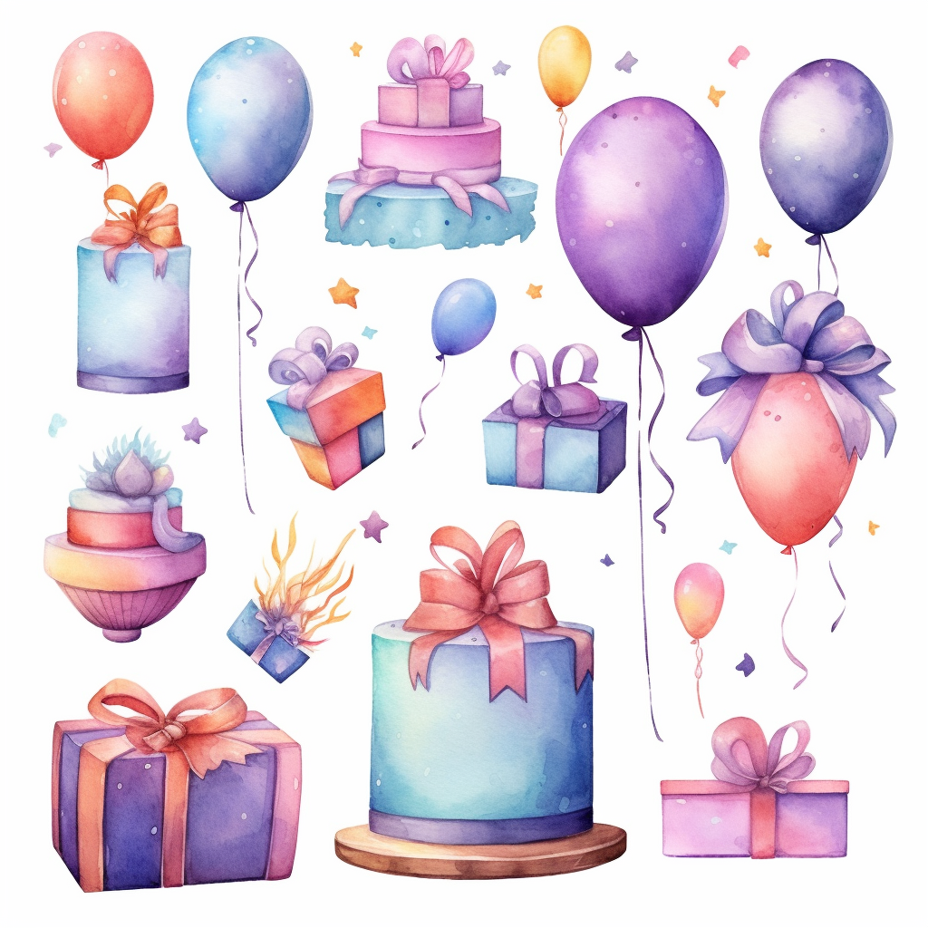 happy birthday cliparts