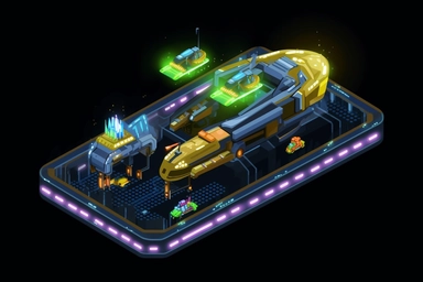 isometric game sprite, clean pixel art, clipart, futuristic family hovercraft concept, gaming asset, sci-fi, fun, creative, cartoon render, hyper-detailed, black background, inspired by one random famous product designer, inspired by one random famous sci-fi movie, inspired by one famous architect, inspired by one random famous artist, inspired by one famous architect