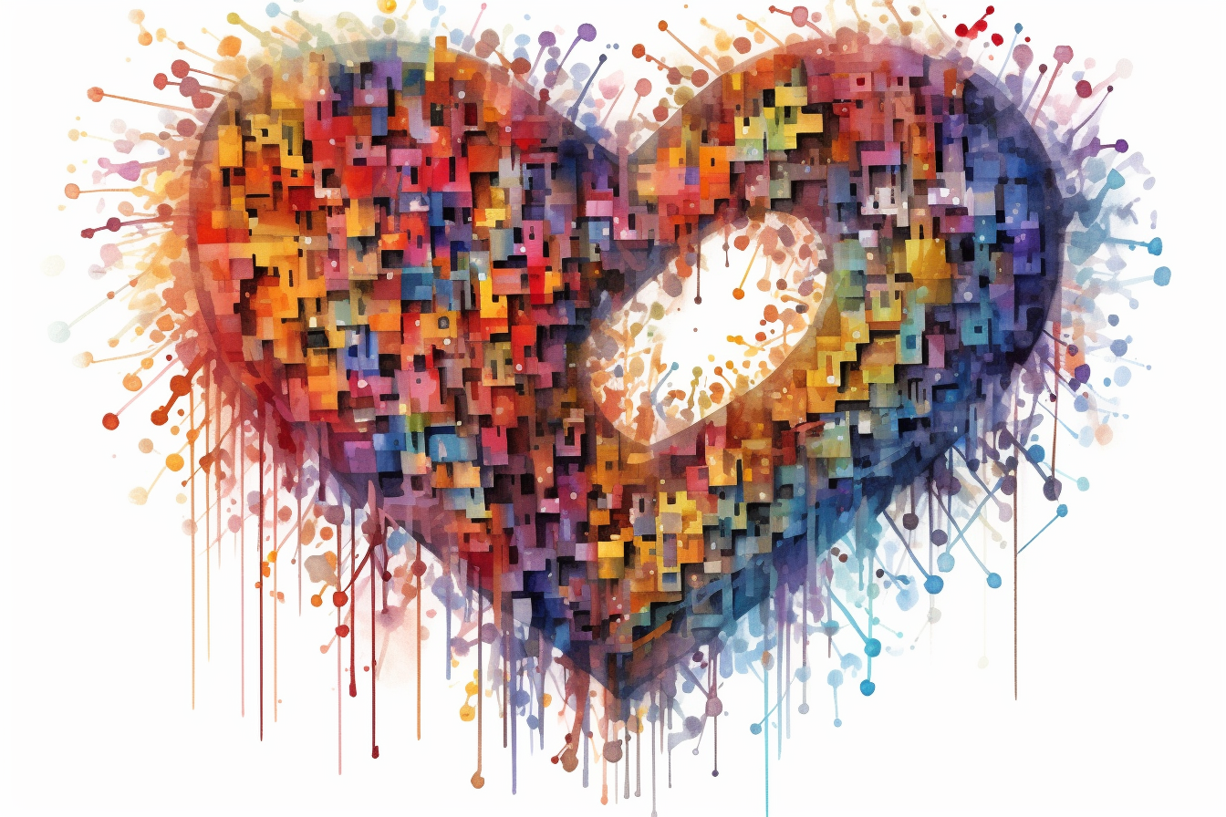 intertwined hearts cliparts
