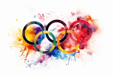 olympics , highly detailed, isolated on white, clipart,